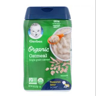 gerber single grain oatmeal baby cereal