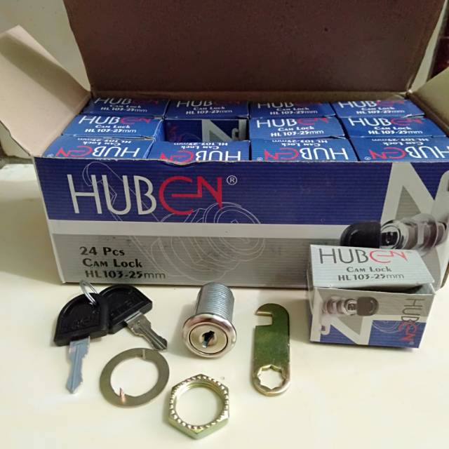 Kunci loker camlock 25 mm huben