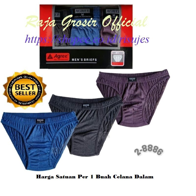 CD Sport Cowok Agree 8886 / Celana Dalam Sport Pria / Sempak Sport Laki Agree Model 2-8886