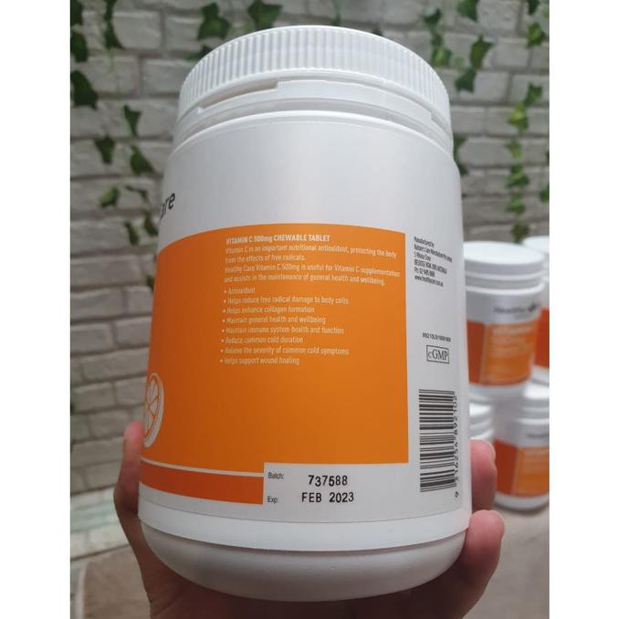 -Vitamin-C- Vitamin C 500Mg Healthy Care - 500 Tablet -Vitamin-Kesehatan.