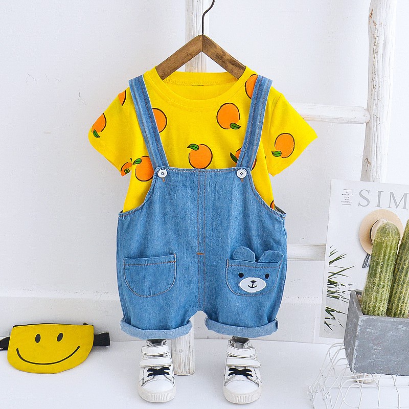 HappyOliver ANSOP 3D O BEAR EBV Baju Anak Laki Laki Perempuan Import Model Jumpsuit Overal