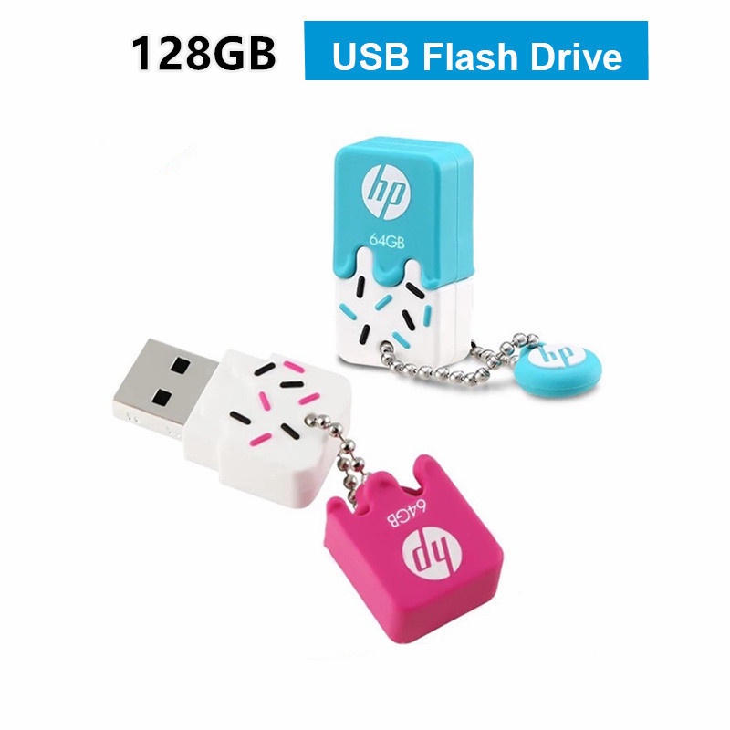 Flash Disk USB 2.0 128GB Kecepatan Tinggi Bentuk Kartun Lucu