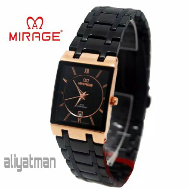 MIRAGE JAM TANGAN WANITA MIRAGE_7908L JAM TANGAN WANITA STAIN LIS STILL WATER REISITANT 50M ORIJINAL