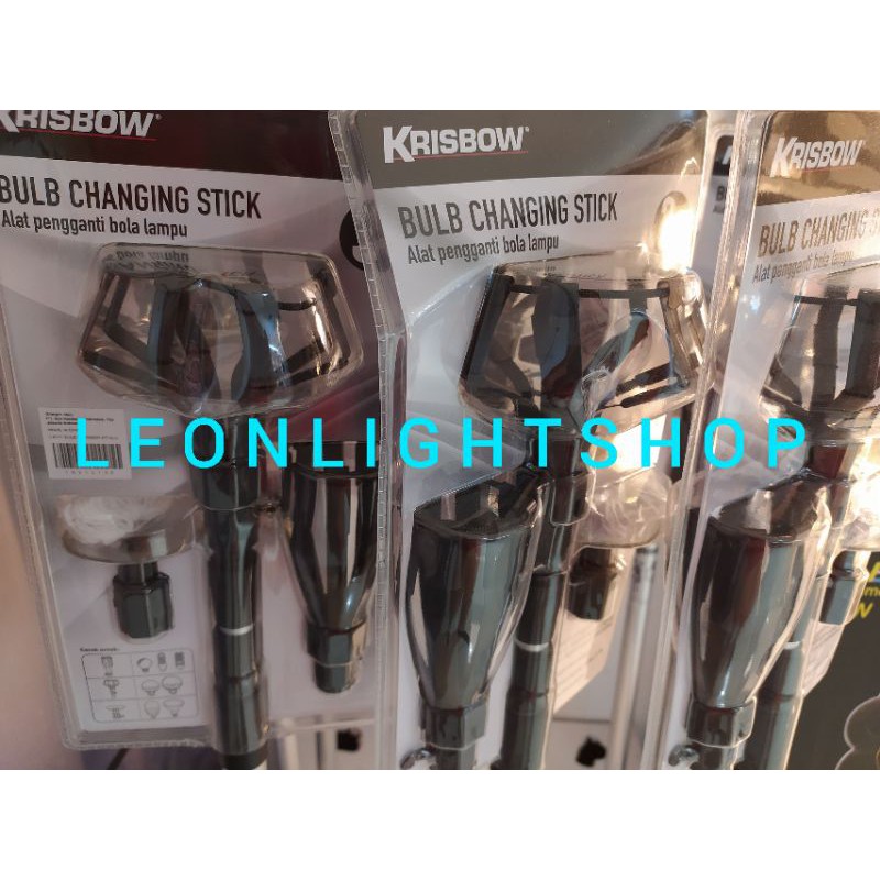 KRISBOW TONGKAT PENGGANTI BOHLAM LAMPU ALUMINIUM/ACE LIGHT BULB CHANGER/ALAT PENGGANTI BOLA LAMPU