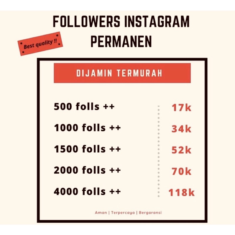 FOLLOWERS IG AKTIF INDO RANDOM | FOLLOWERS INSTAGRAM PERMANEN RANDOM BULE AKTIF