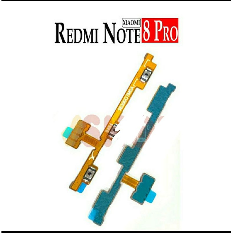 Flexible ON OF Volume Xiaomi Redmi note 8 Pro Original