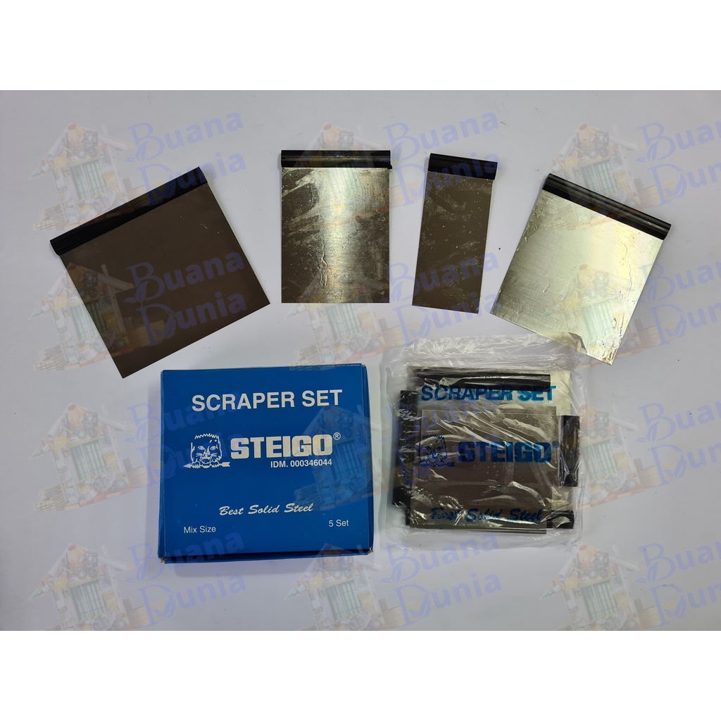 Kape Set Besi 4pcs | Scraper Set Besi | Skrap Besi Set | Kape Dempul