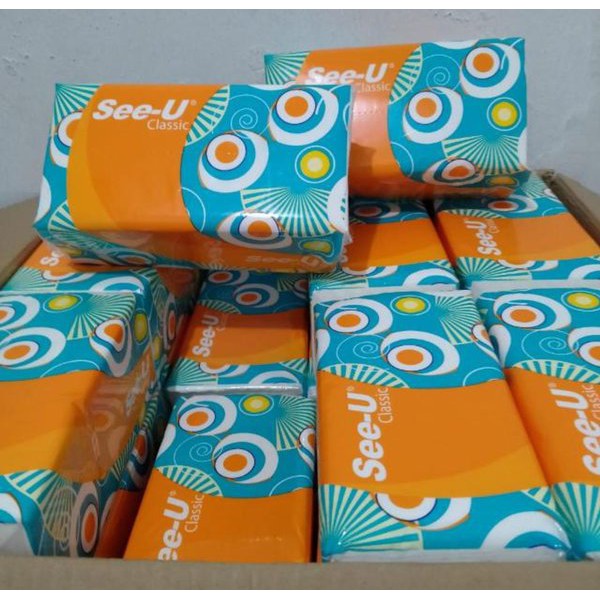 Tissue SEE-U Facial Classic 250 Sheet TERMURAH / Tissu Muka See U Soft Pack 250 Lembar / Tisu Wajah 250s Seeu 250's 2 Ply Promo Murah-3