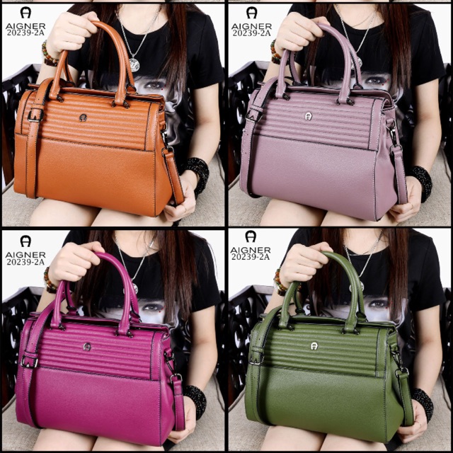 AIGNER 20239-2A#, NEW ARRIVAL DESIGN AIGNER Roma Vintage Valois Shoulder Bag Sofy Leather Like Ori