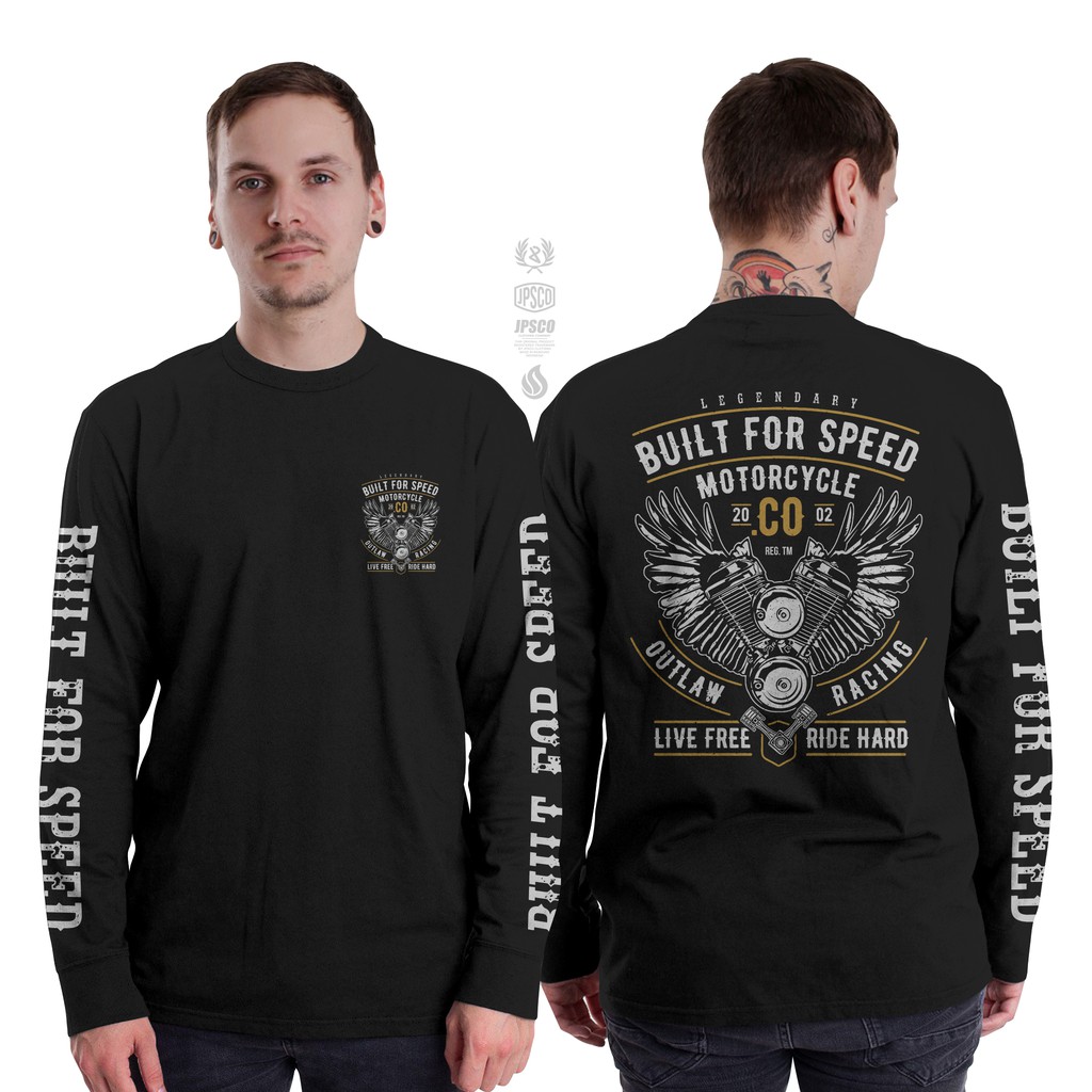 KAOS MOTOR BIKERS BROTHERHOOD BUIL FOR SPEED PAKAIAN PRIA