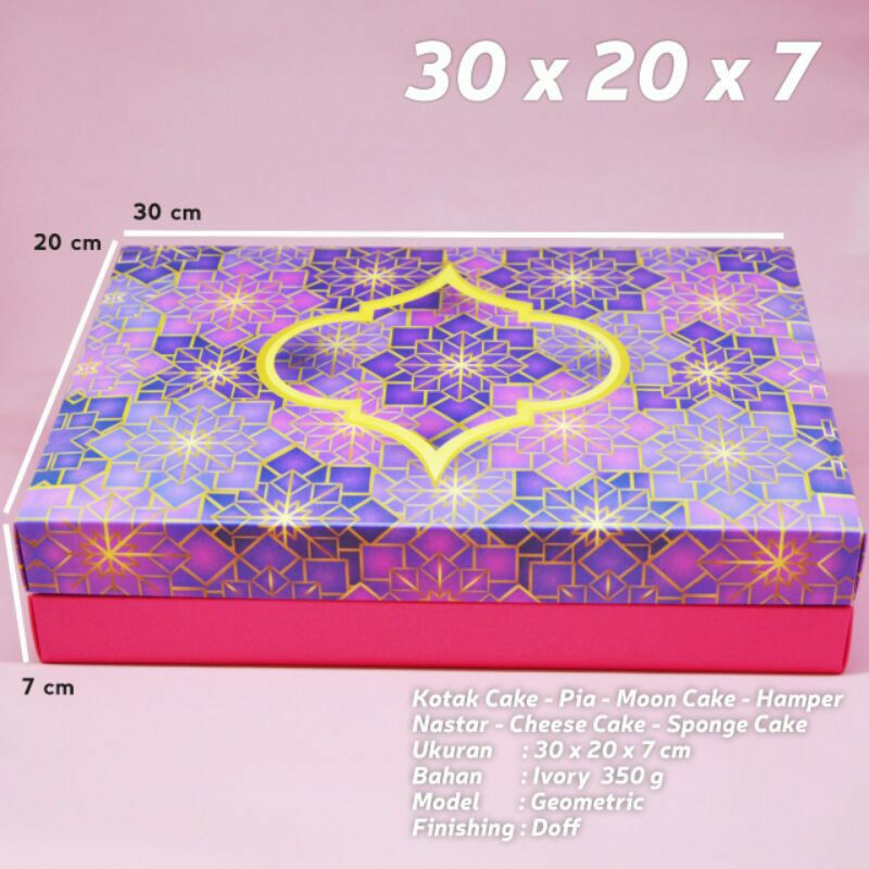 

BOX KOTAK KUE KERING LEBARAN IDUL FITRI DUS KUE SOUVENIR HAMPERS PARCEL KUE 30x20 IMLEK NATAL CNY