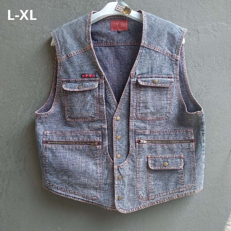 VEST DENIM BEKAS VEST SECOND rompi bekas rompi denim bekas