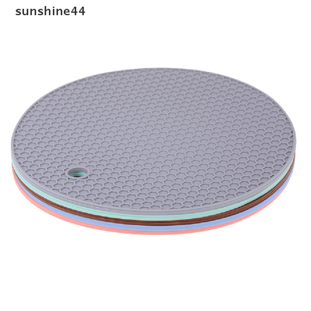 Sunshine 1PC Alas Piring / Wadah Makanan Dengan Bahan Silikon Non-slip Dan Tahan Panas  .