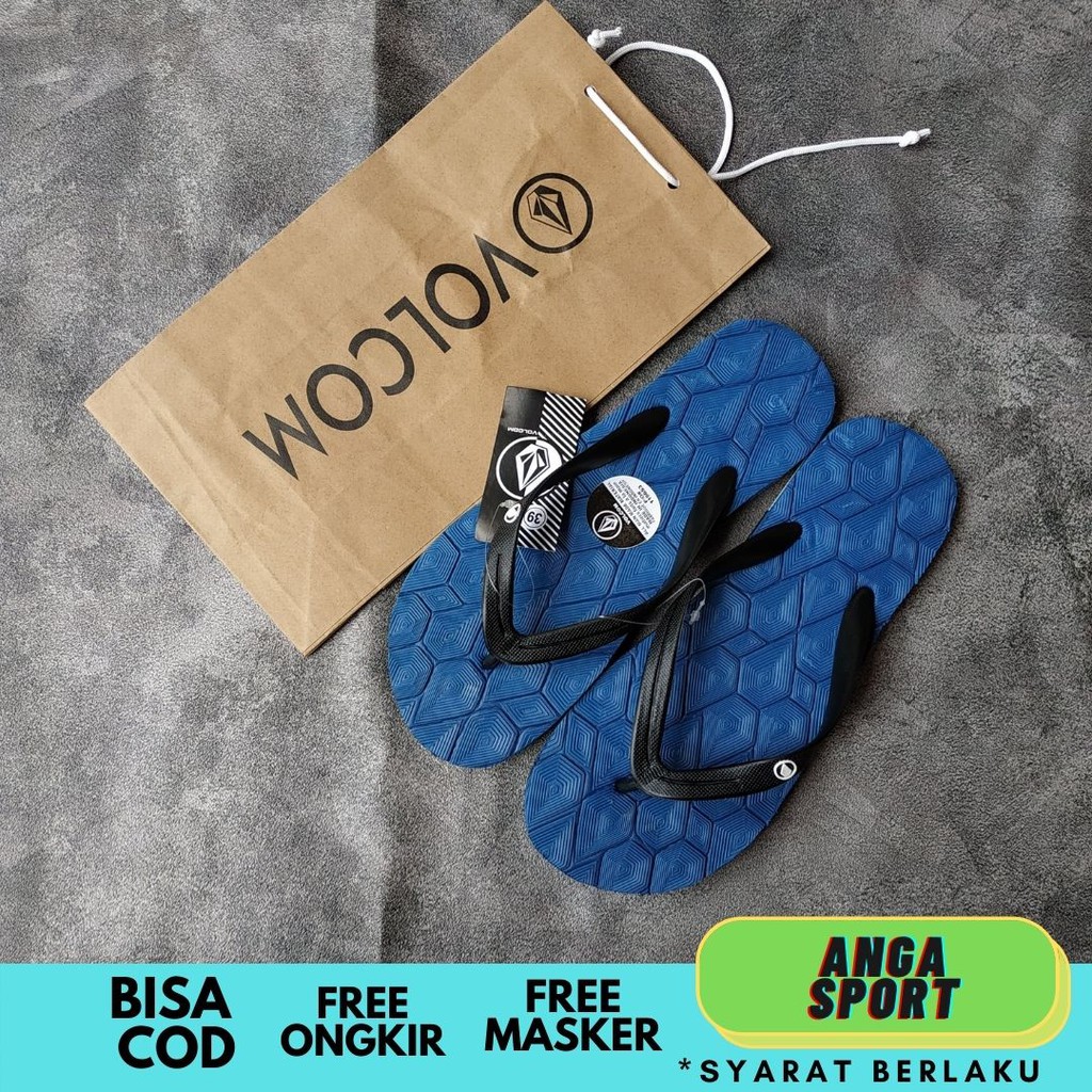 SANDAL PRIA JEPIT VOLCOM /  SENDAL DISTRO SURFING / SENDAL KASUAL COWOK / SANDAL RUMAHAN MOTIF