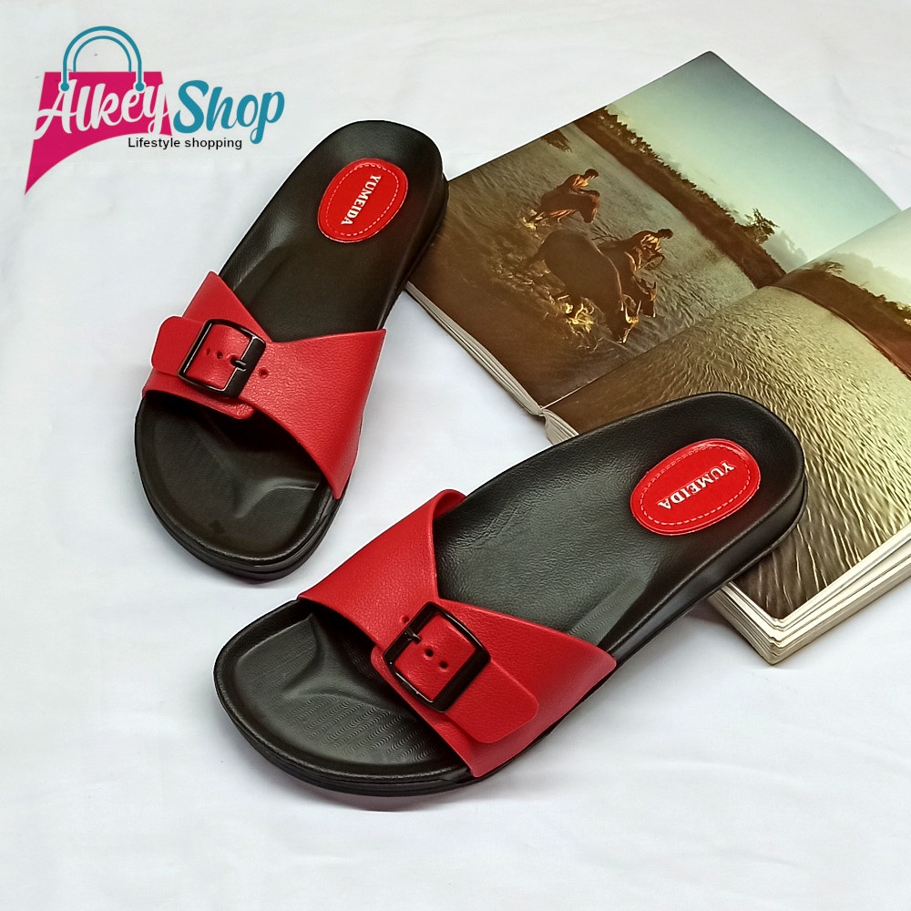 Sandal Selop Karet Wanita Sandal slop Yumeida LD-9061 L - sendal lagi trendy termurah kekinian-7