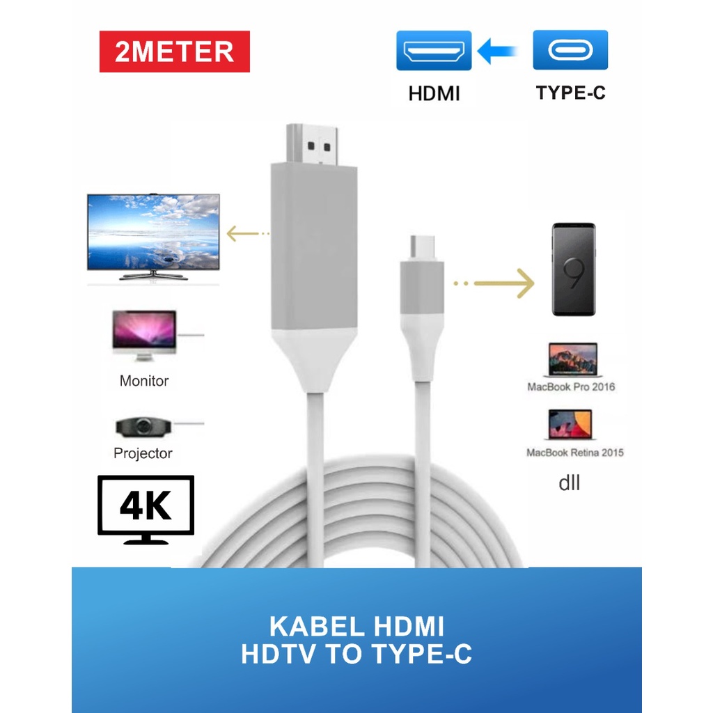 KABEL HDMI HDTV TYPE C