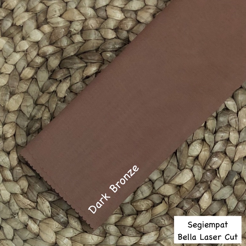 Hijab Bella Square Laser cut / Segiempat Bella-Dark Bronze