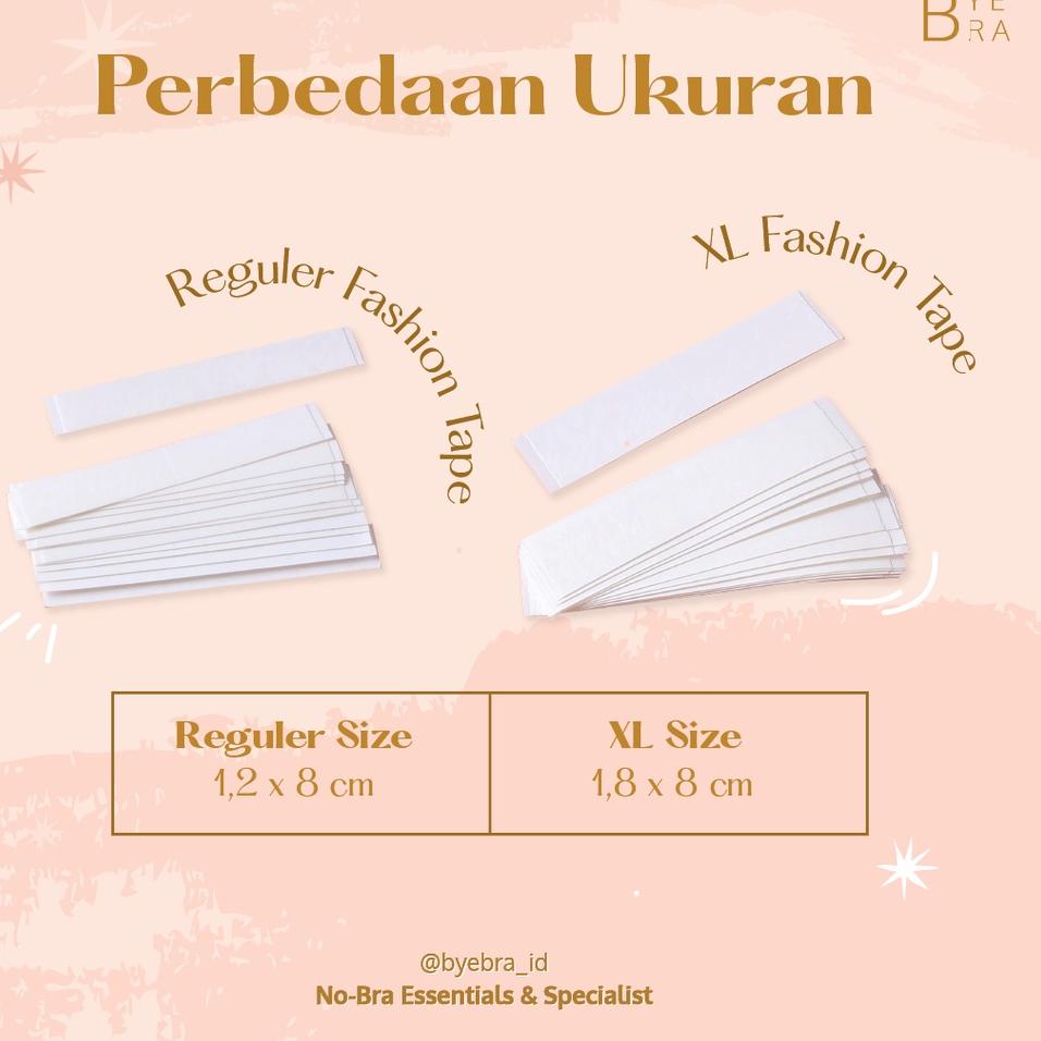 

Kirim Langsung Bye bra 20 pcs /40 pcs Fashion Tape Pengunci Outfit Byebra - Safety Tape - Double tape khusus kulit