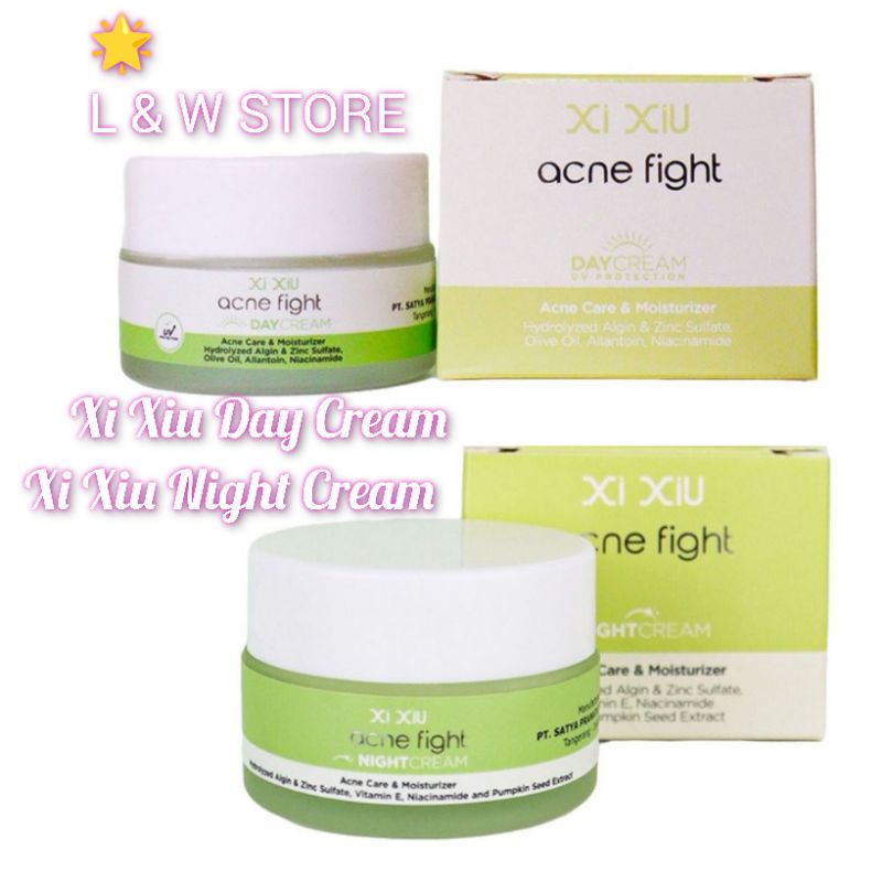 Xi XiU ACNE FIGHT NIGHT CREAM &amp; DAY CREAM