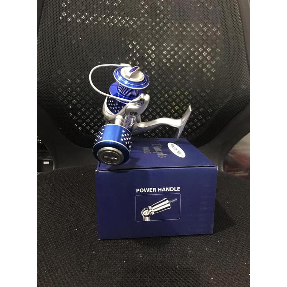 Fishing Reel 4000 8 Ball Bearing Power Handle Kenzi Dimple 4000