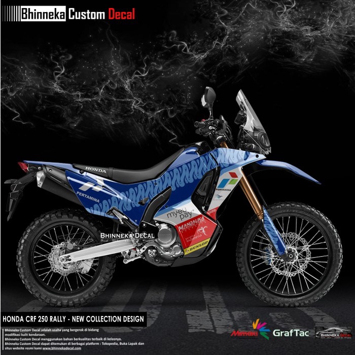 DECAL CRF RALLY LIVERY MANDALIKA