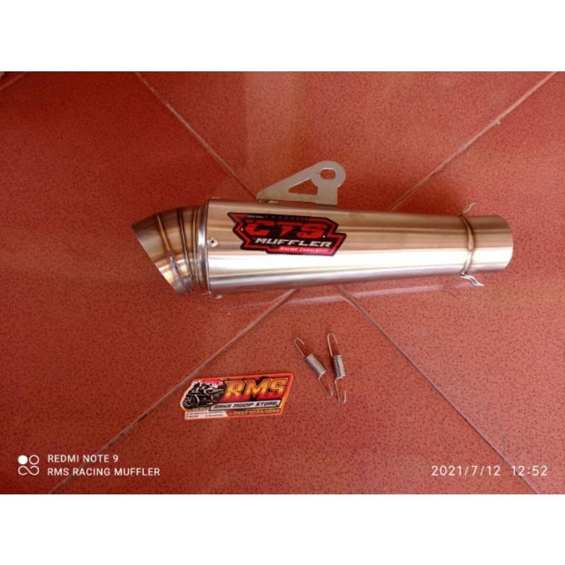 Knalpot CTS Muffler Keong Jumbo panjang 23cm Jiksaw Sarangan Separo Setengah Herex