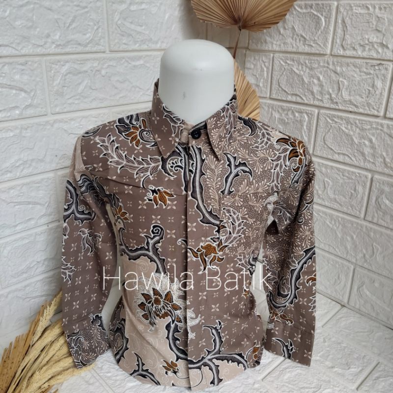 Batik Couple Ayah Anak Katun Premium Lapis Furing