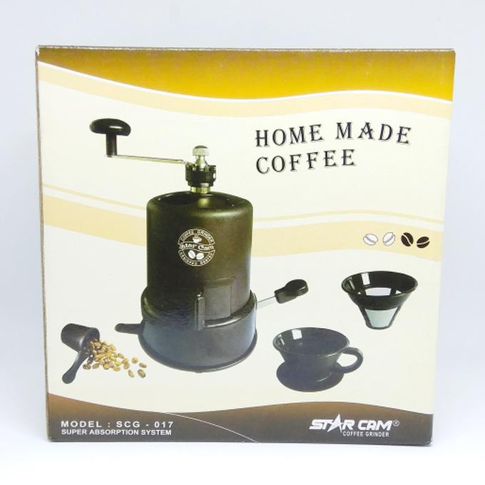 Nicer Terbaik Bestseller Coffee Grinder Penggiling Biji Kopi Manual Mesin Halus Kasar Starcam Shopee Indonesia