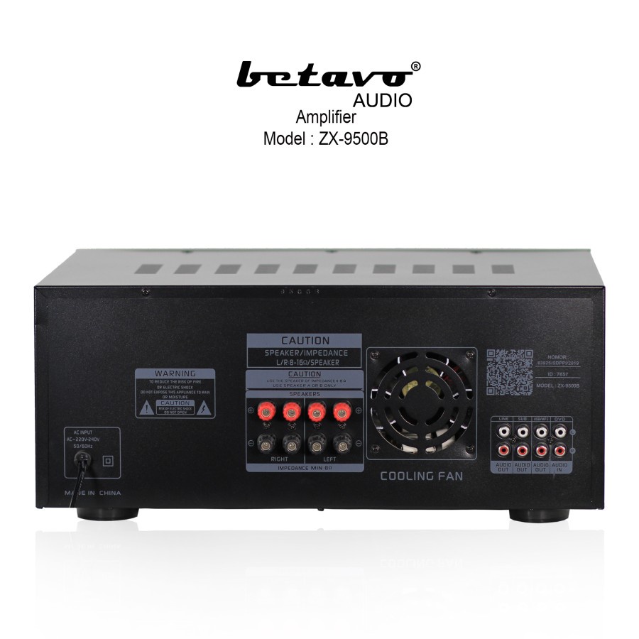 AMPLI BETAVO ZX 9500 B PROFESSIONAL AMPLIFIER BLUETOOTH