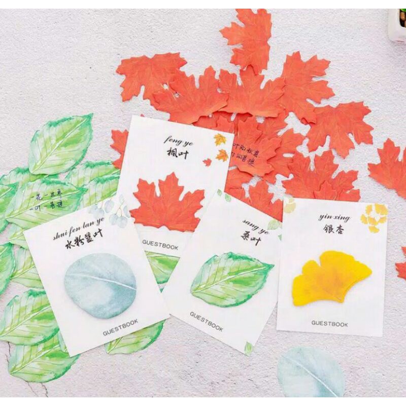 

Post It Bentuk Daun Lucu utk Catatan