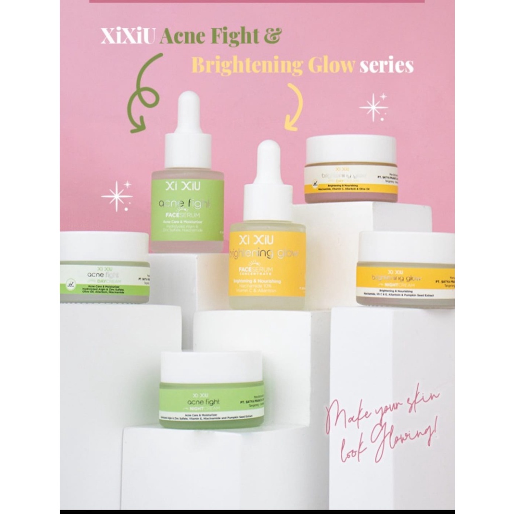 ✿ MADAME ✿ XIXIU SERIES ACNE FIGHT &amp; BRIGHTENING GLOW - FACE SKINCARE XI XIU BPOM