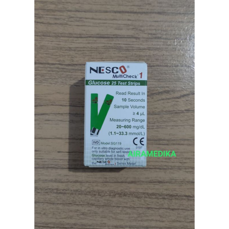 Strip Gula Darah Nesco / Stik Gula Darah Nesco Original