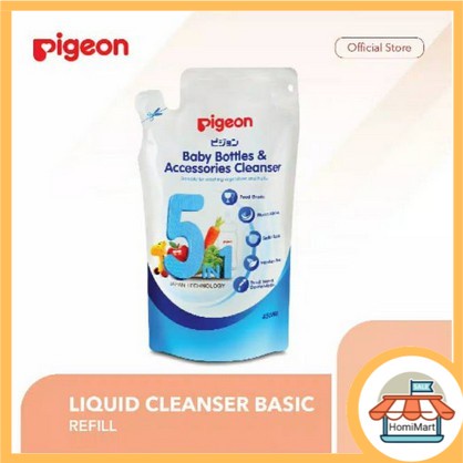 Pigeon Liquid Cleanser Baby Bottles &amp; Accessories Cleanser Refill 450ml murah