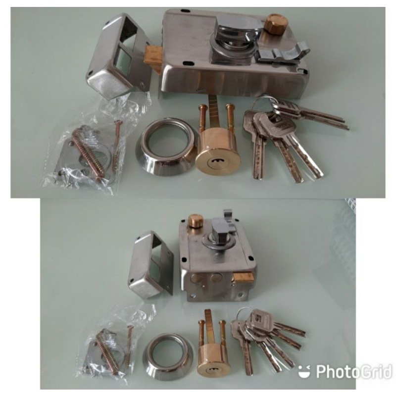 RIM Lock/Kunci Pintu Otomatis Stainless Stell/Automatic/Kunci Pintu Besi