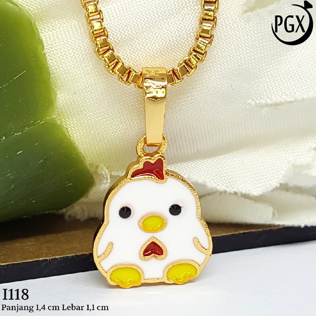 PGX Liontin Kalung Xuping Wanita Perhiasan Lapis Emas Aksesoris Fashion - I118