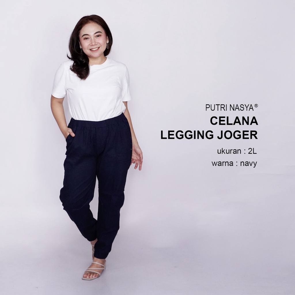 8L,6L,5L,4L,2L,XL, all size, Celana Kerja Kantor Legging Joger / Celana Wanita Jumbo / Big size / Celana Kerja Seragam Wanita Big / Celana Bahan Wanita Formal Super Jumbo Kekinian