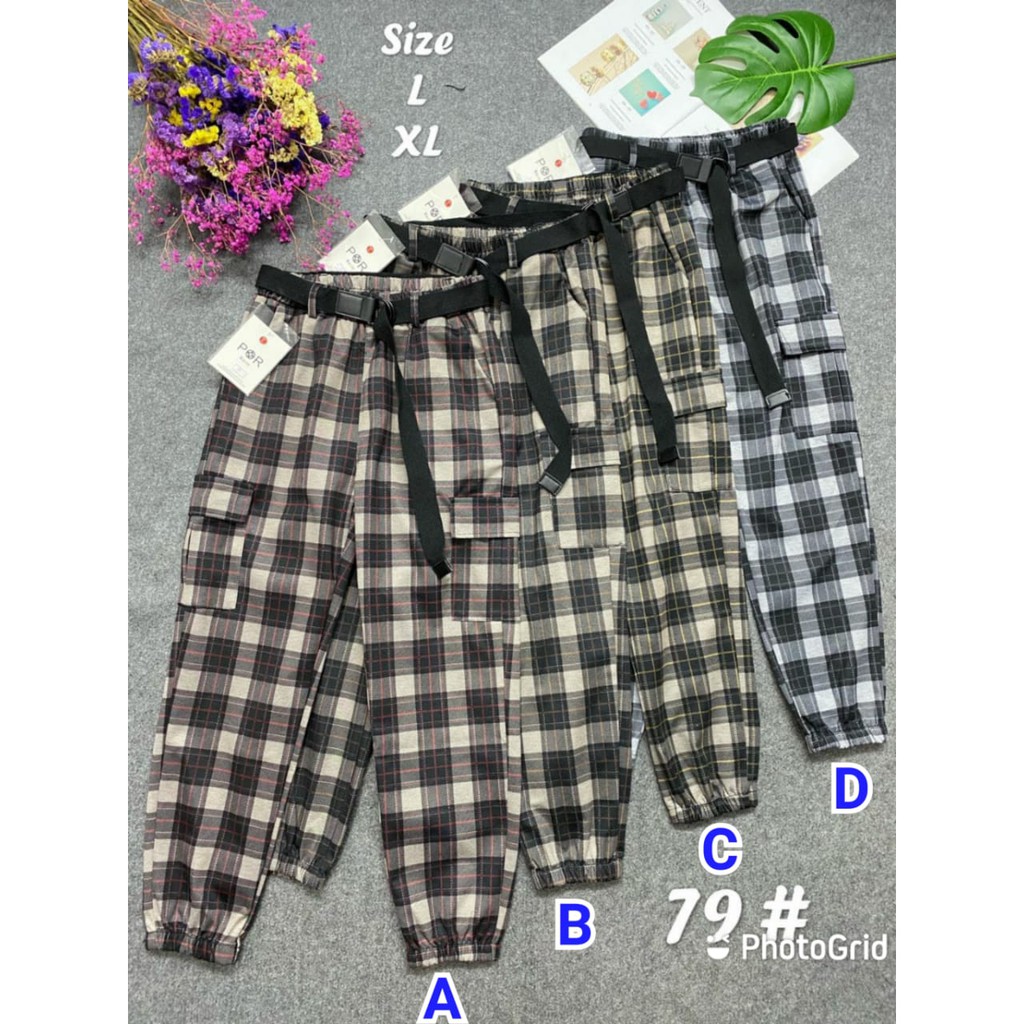 Celana Jogger wanita / Celana Cargo Wanita Import