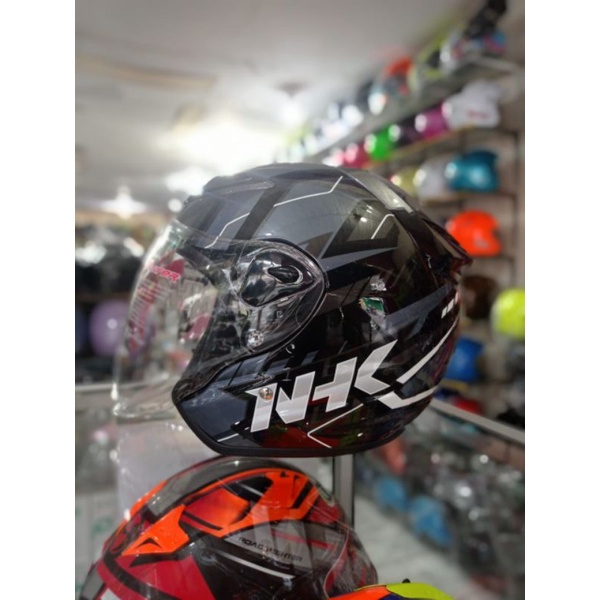 HELM NHK R6 PATROL BLAK/SILVER ORIGINAL