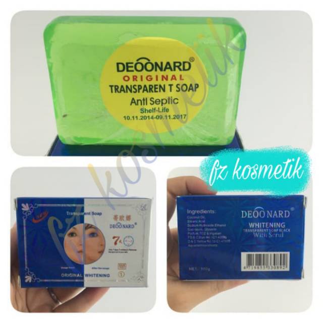 Sabun deoonard Biru anti septic/sabun deoonard biru/pemutih wajah/deoonard/paket deoonard/sabun bar