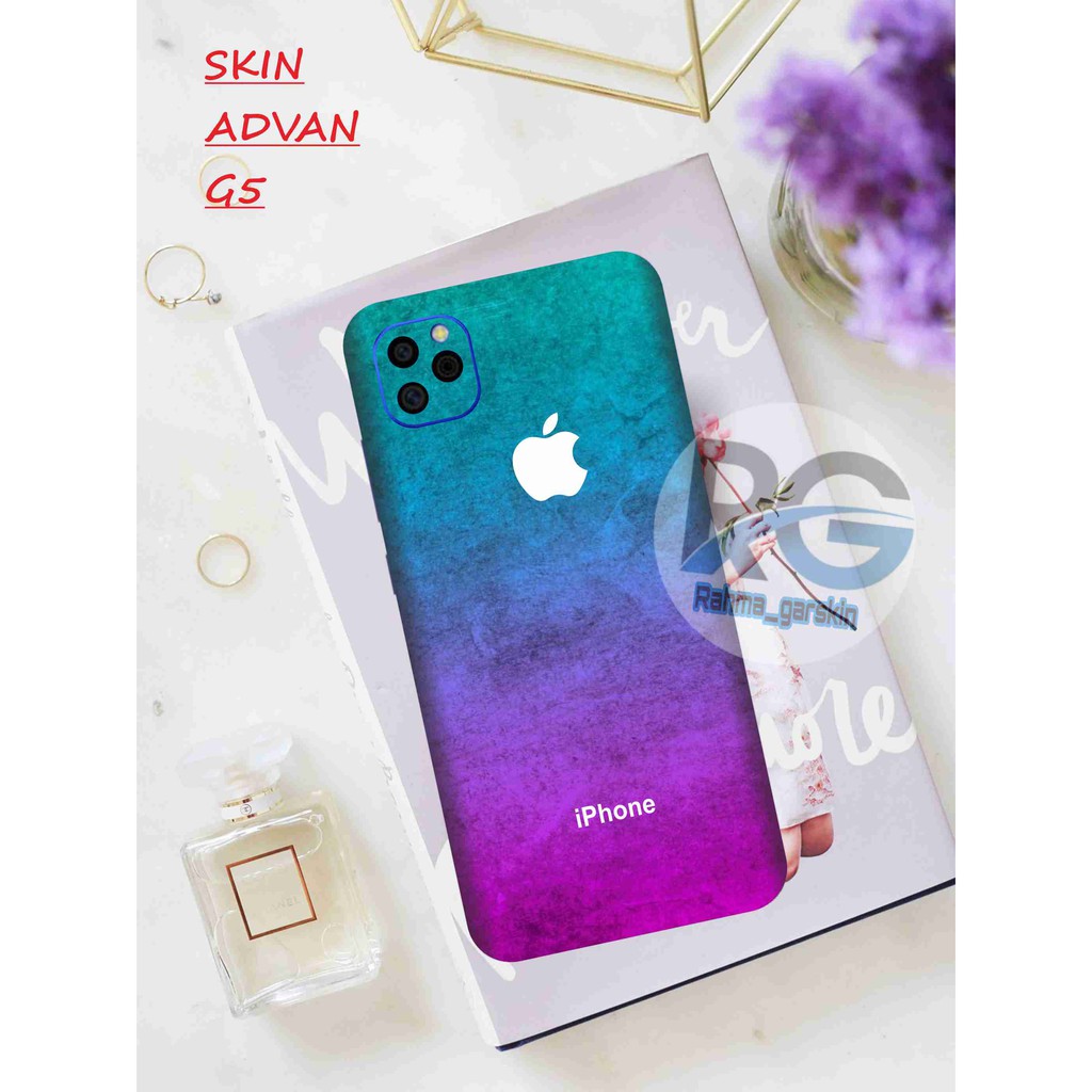 garskin hp advan G5 motif iphone gradation top - free custom