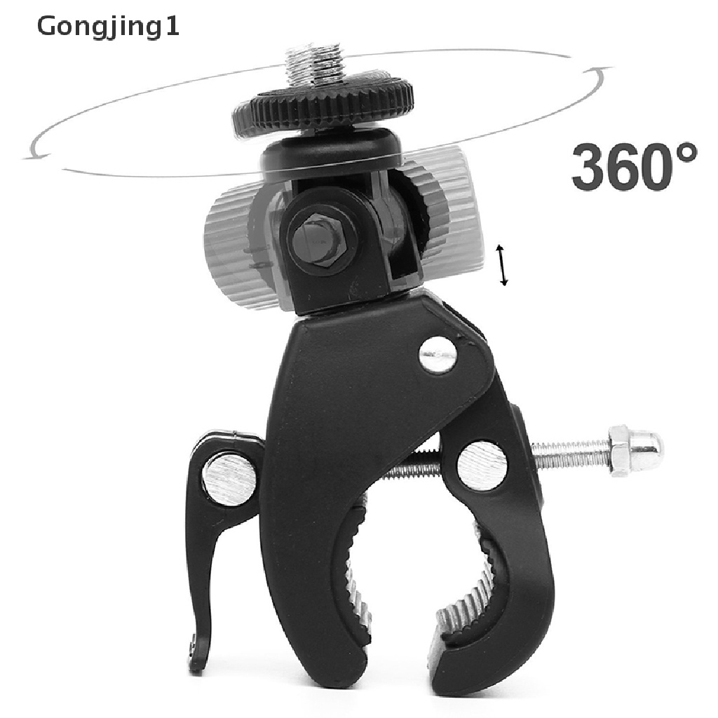 Gongjing1 Bracket Klem Mount Stang Sepeda Rilis Cepat 1 / 4 &quot;Untuk Kamera DV