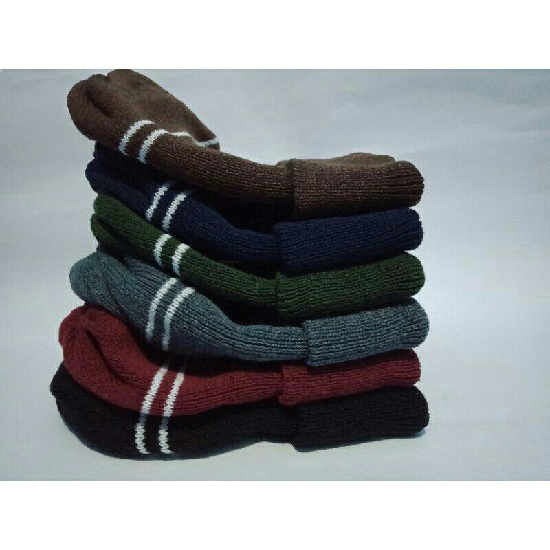 Kupluk Dewasa tebal/Kupluk Strip/kupluk pria tebal/Topi Rajut