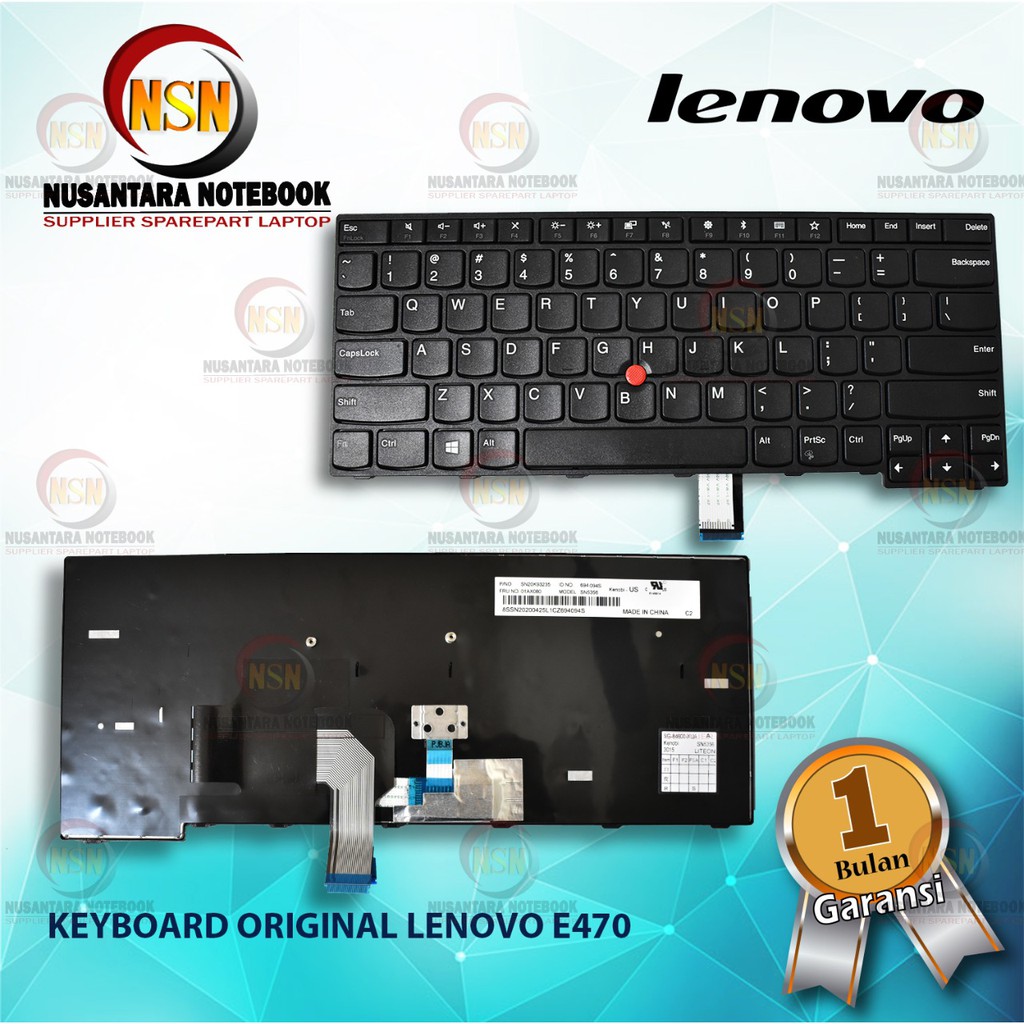 Keyboard Laptop Lenovo Thinkpad E470 E470c E475