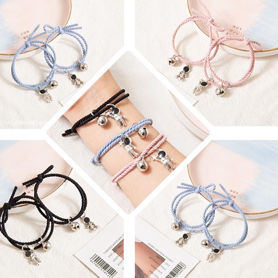 {PRE.21Jl22l} 【Dikirim Dalam 24 Jam】2 Buah/Set Gelang Couple Magnet Liontin Pelangi Gelang Magnet As