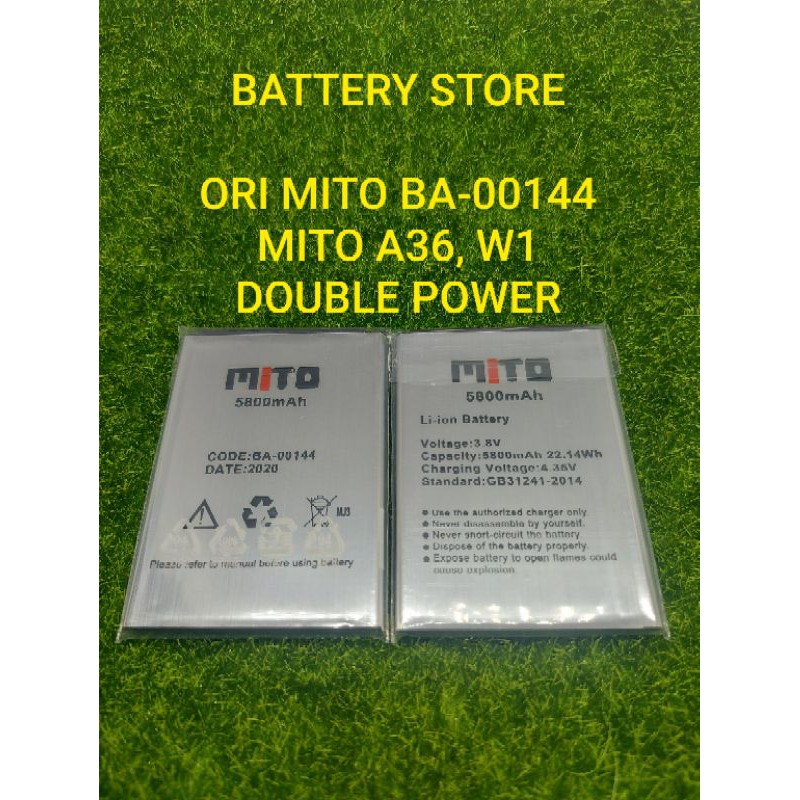 Baterai Battery Batre ORI MITO BA00144 atau Baterai MITO A36 atau Baterai MITO W1 atau MITO BA000144