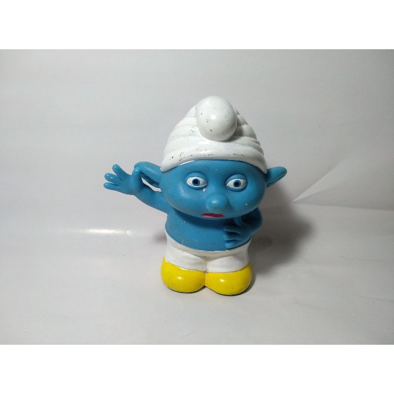Smurf Celengan Rare Puyo Coin Bank Mainan Jadul Retro Toys Klasik Kuno Vintage Antik Limited Rare