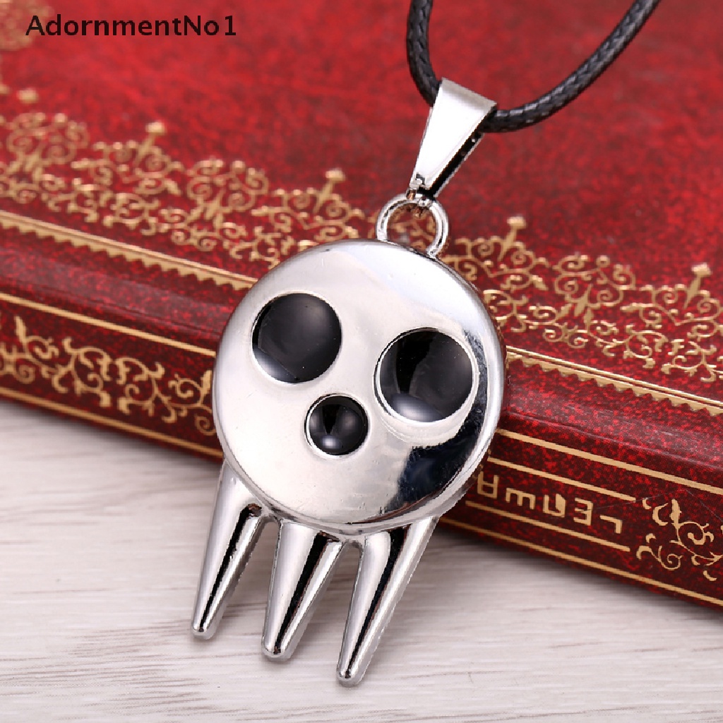 (AdornmentNo1) 1pc Kalung Rantai + Liontin Motif Anime Soul Eater Death The Kid Untuk Anak / Cosplay