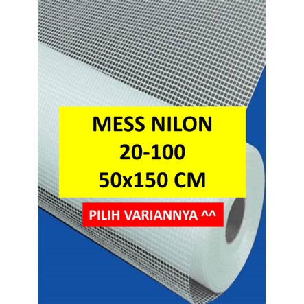 Kain Mesh Nilon - Ukuran 50x150cm -Kain Mess Nilon