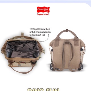 Dialogue Baby Tas Bayi Kecil 3 In 1 Dino Fun Series DGT 7253