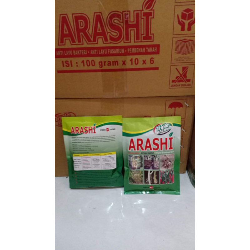 Arashi Anti Layu Bakteri Anti Layu furasiun dan Pembenah Tanah Kemasan 100gr Original